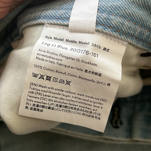NWOT Acne Studios Jeans - Picture 3 of 4
